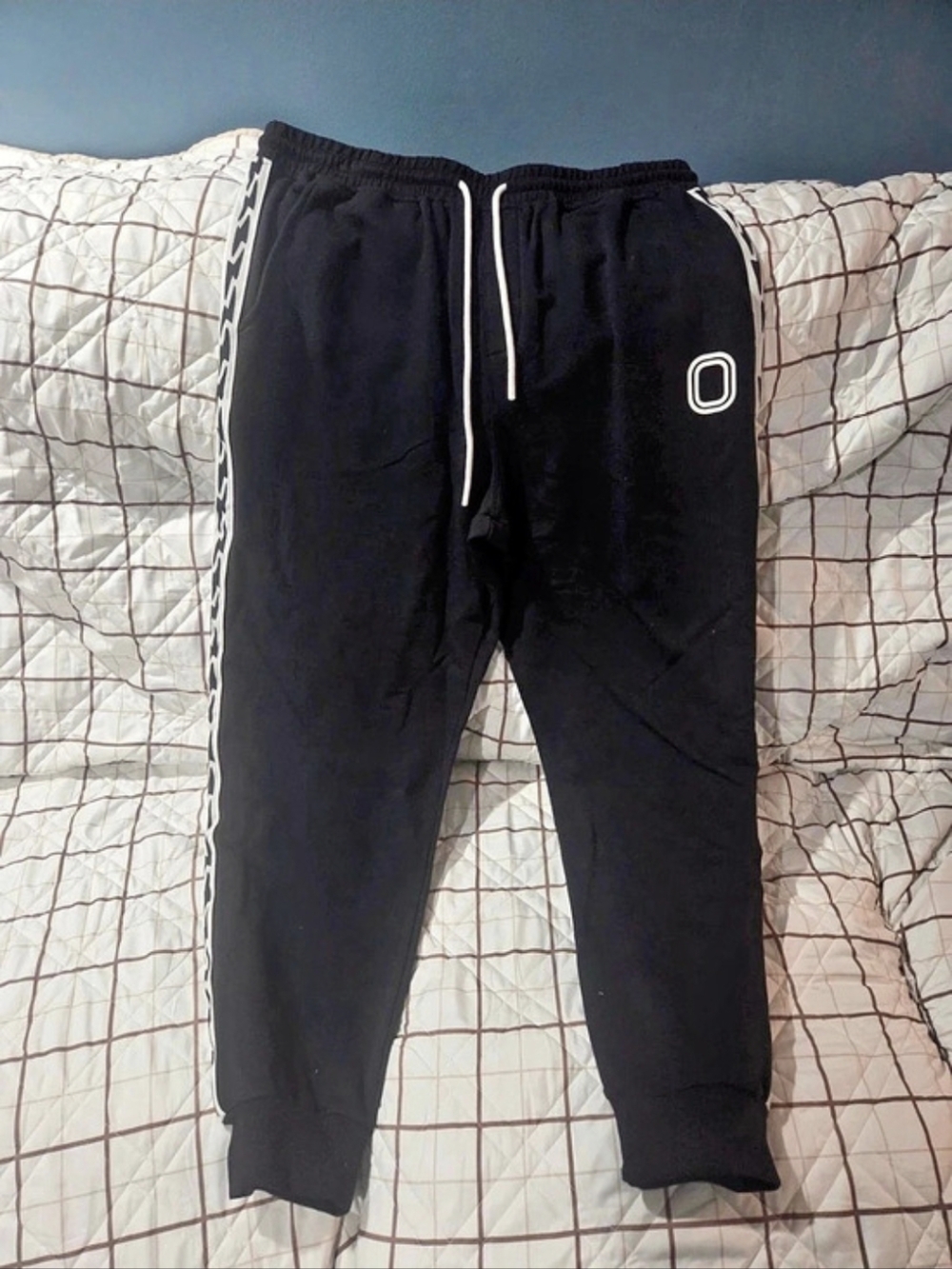 Overtime OT Classic Joggers Black & White XXL NWT